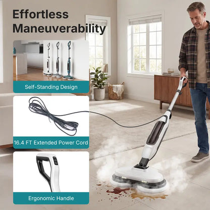 Lightweight Electric Hard Floor Cleaner with LED