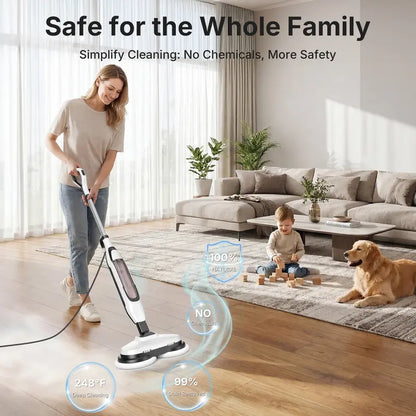 Lightweight Electric Hard Floor Cleaner with LED