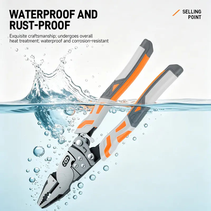 Self-Locking Ratchet Pliers, Heavy Duty Wire Cutting