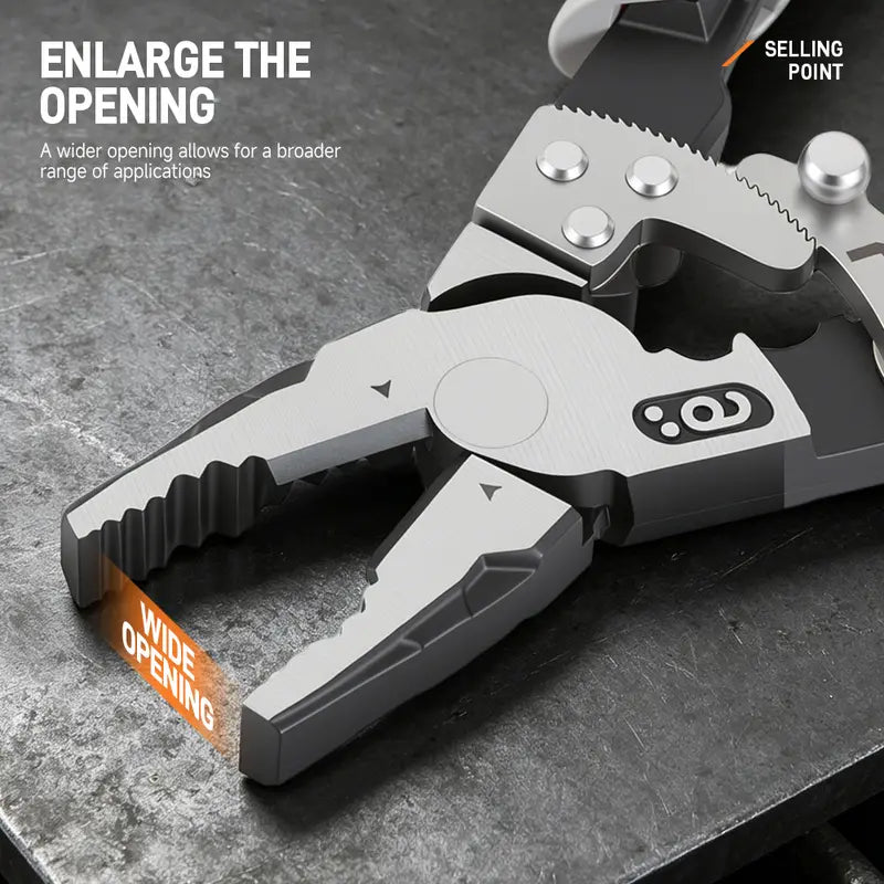 Self-Locking Ratchet Pliers, Heavy Duty Wire Cutting