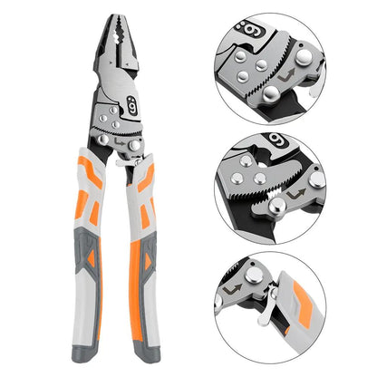 Self-Locking Ratchet Pliers, Heavy Duty Wire Cutting