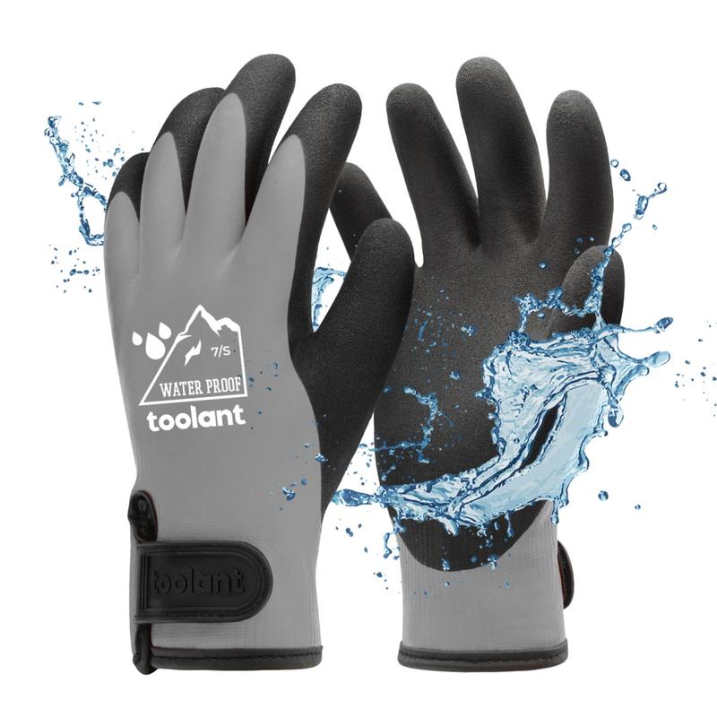 Heavy Duty Winter Glove, Latex Fully Soaked, 100% Waterproof Gloves