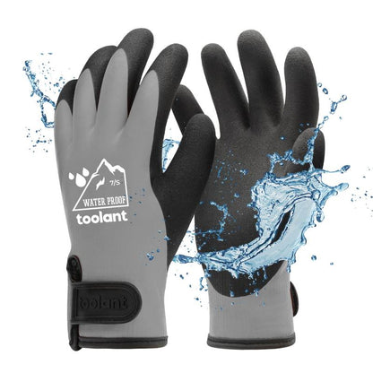 Heavy Duty Winter Glove, Latex Fully Soaked, 100% Waterproof Gloves