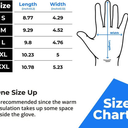 Heavy Duty Winter Glove, Latex Fully Soaked, 100% Waterproof Gloves