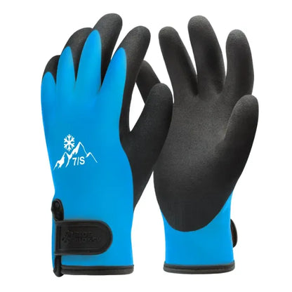 Heavy Duty Winter Glove, Latex Fully Soaked, 100% Waterproof Gloves
